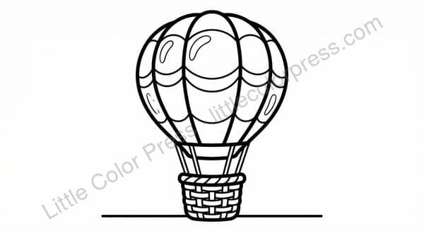 Hot Air Balloon coloring page