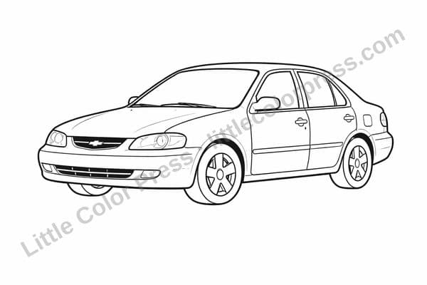 Car Coloring Page 17