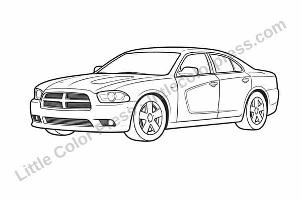 Car Coloring Page 20