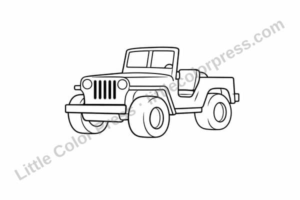 Car Coloring Page 4
