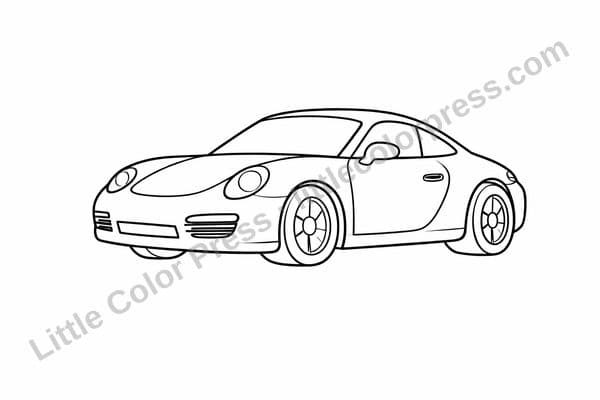 Car Coloring Page 8