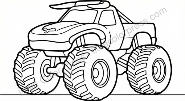 El Toro Loco coloring page, inspired by Monster Jam