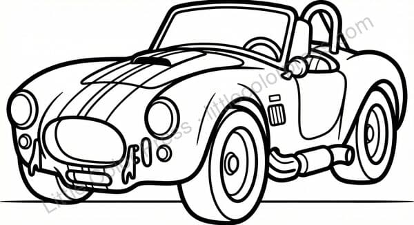 Shelby Cobra coloring page, inspired by Shelby Cobra 427