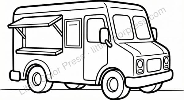 Food Truck coloring page